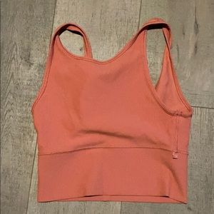 Lululemon power pivot tank coral